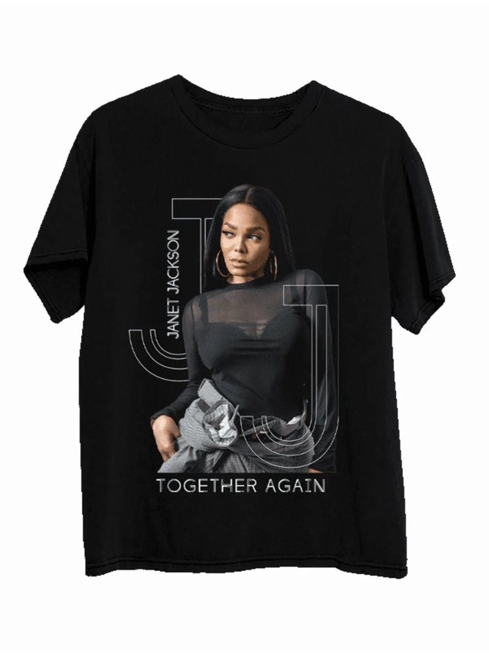 NWOT Janet Jackson Black “Together Again” Concert Tee